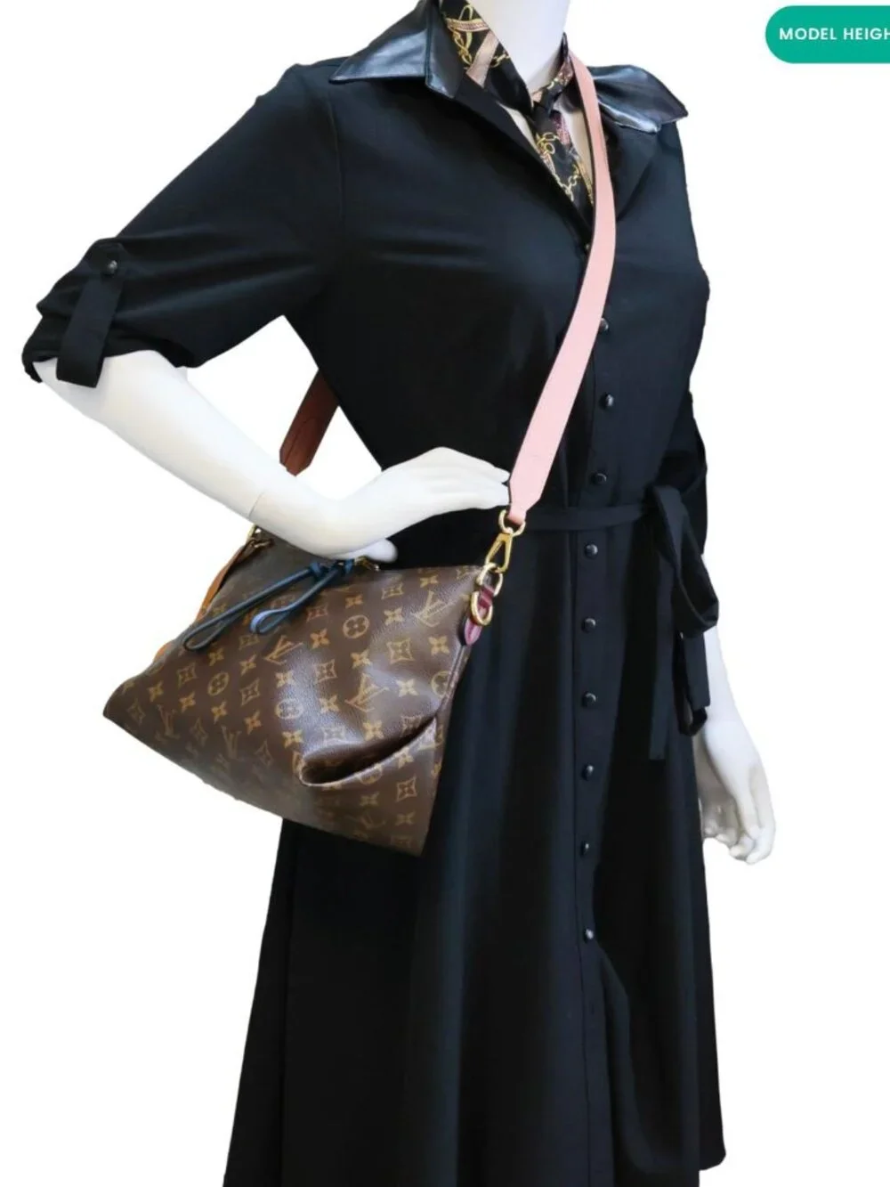Louis Vuitton  Beaubourg Mini Monogram Canvas Hobo Bag Bordeaux